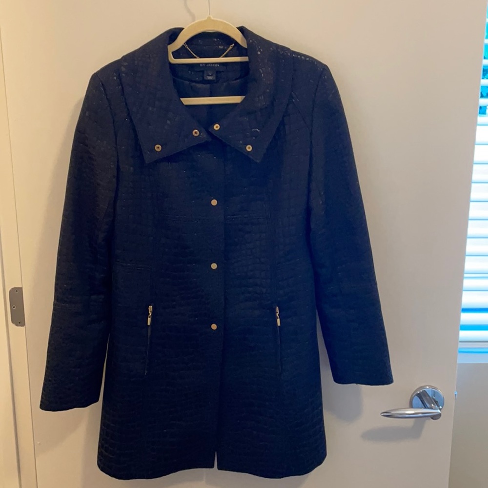 St. John Faux Reptile Jacket